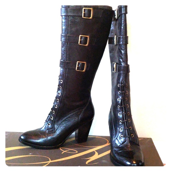 Enzo Angiolini  Black Knee Mid Heel knee boots NEW - Picture 1 of 8